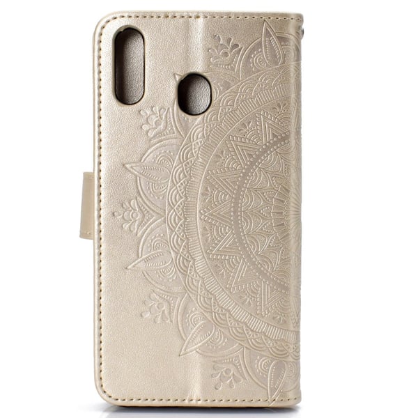 Huawei P40 Lite E - Mandala Plånboksfodral - Guld