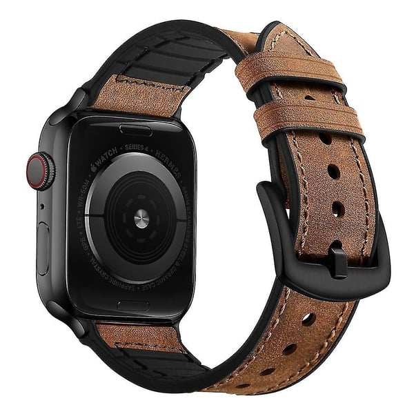 Läderarmband Apple Watch 42/44/45/46/49 mm Brun