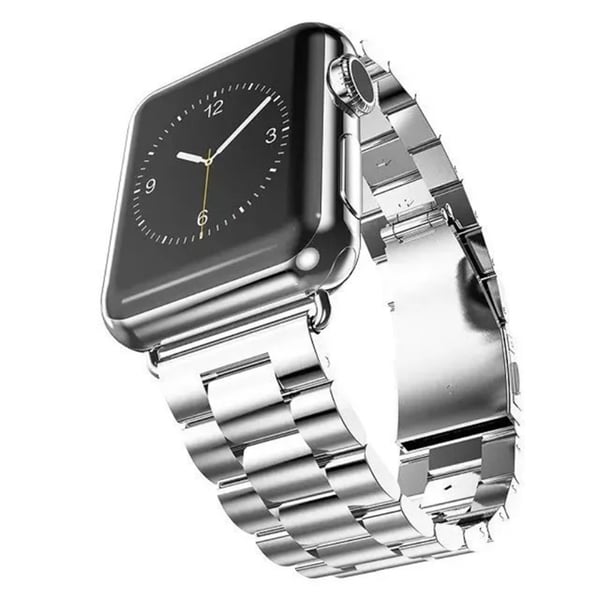 Lyxigt Metallarmband Apple Watch 42/44/45/46/49 mm Silver