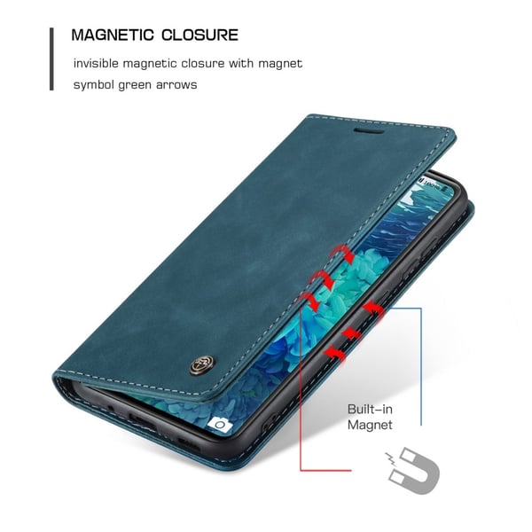 Samsung Galaxy S20 FE - CASEME Retro Fodral - Blå
