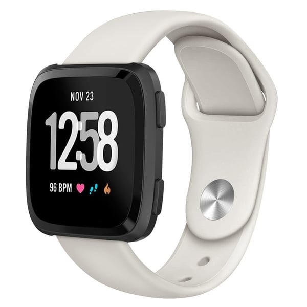 Silikon Armband Fitbit Versa/Versa 2/Versa Lite - Ljus Beige