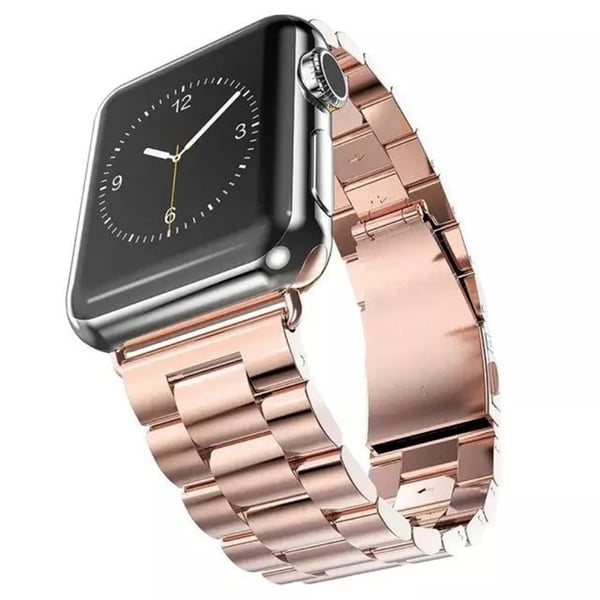 Lyxigt Metallarmband Apple Watch 42/44/45/46/49 mm Roséguld