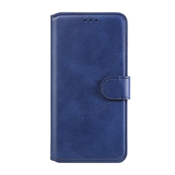 Xiaomi Redmi 9T - Solid Läder Fodral - Blå