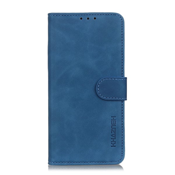 Xiaomi Redmi 9T - KHAZNEH Retro Läder Fodral - Blå