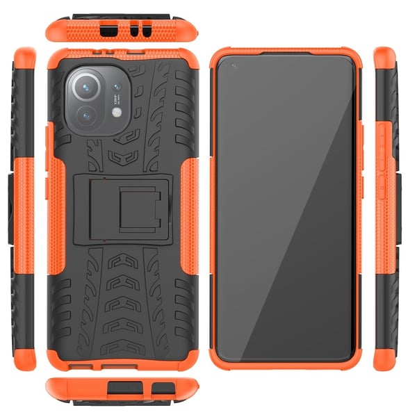 Xiaomi Mi 11 - Ultimata Stöttåliga Skalet med Stöd - Orange