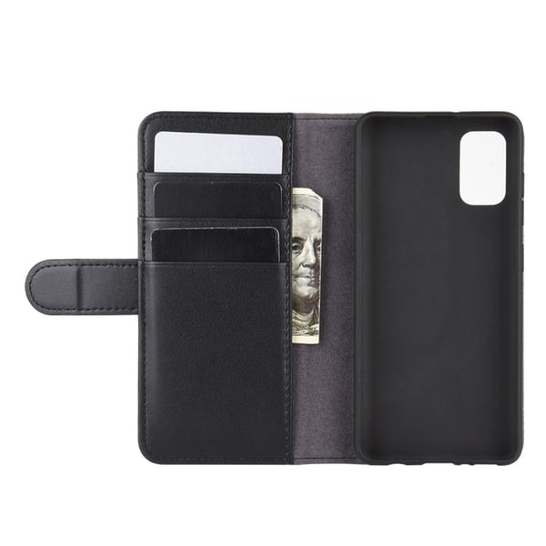 Samsung Galaxy A41 - Premium Split Läder Plånboksfodral - Svart