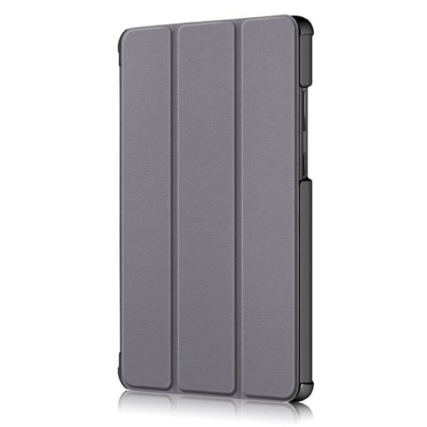 Lenovo Tab M8 2nd Gen (HD) Litchi Tri-Fold Fodral Grå