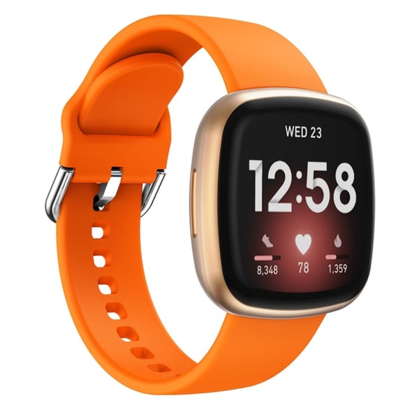 Silikon Armband Versa 3/Fitbit Sense - Orange