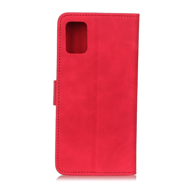 Samsung Galaxy A72 - KHAZNEH Retro Läder Fodral - Röd
