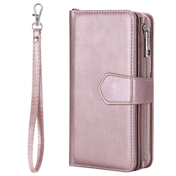 iPhone 6/6S/7/8 Plus - 2in1 Magnet Skal / Plånboksfodral - Roséguld