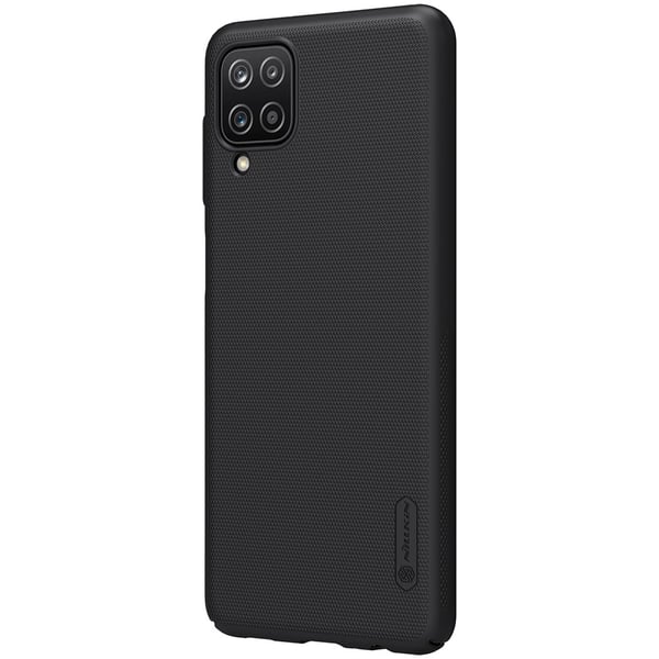 Samsung Galaxy A12 - NILLKIN Shield Frostat Skal - Svart