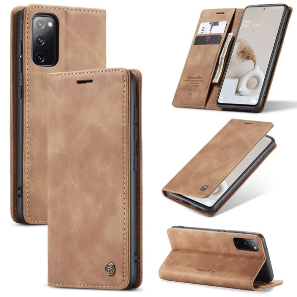 Samsung Galaxy S20 FE - CASEME Retro Fodral - Brun Samsung Galaxy S20 FE - CASEME Retro Fodral - Brun