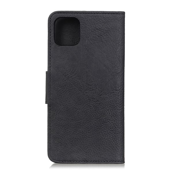iPhone 12 Pro Max - Litchi Fodral - Svart