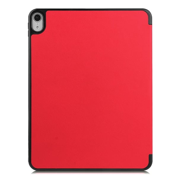 iPad Air 2026-2020 Fodral Tri-Fold Litchi Röd
