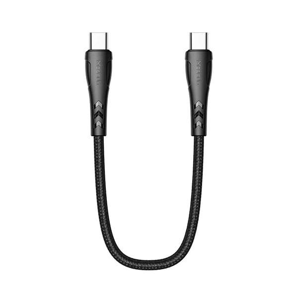 MCDODO Snabbladdare 1.2m USB-C - USB-C Nylon Kabel - Svart