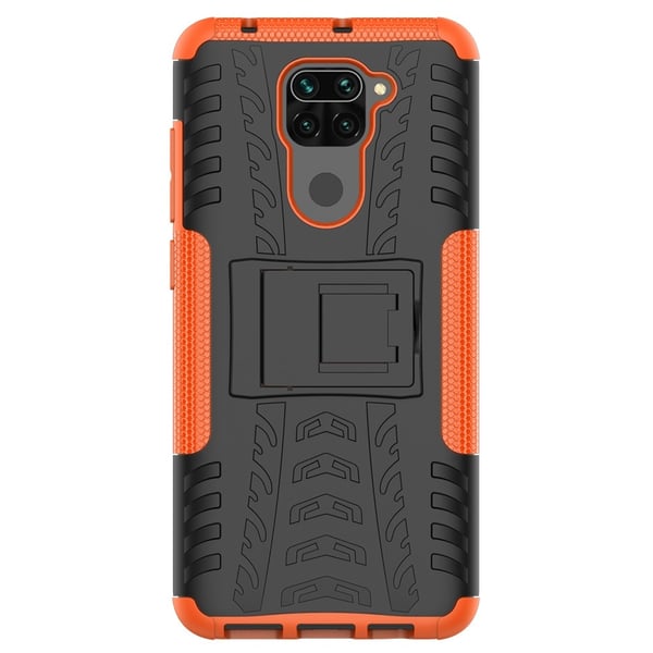 Xiaomi Redmi Note 9 - Ultimata Stöttåliga Skalet med Stöd - Orange