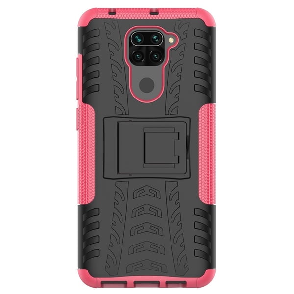Xiaomi Redmi Note 9 - Ultimata Stöttåliga Skalet med Stöd - Rosa