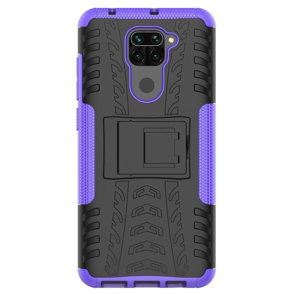 Xiaomi Redmi Note 9 - Ultimata Stöttåliga Skalet med Stöd - Lila