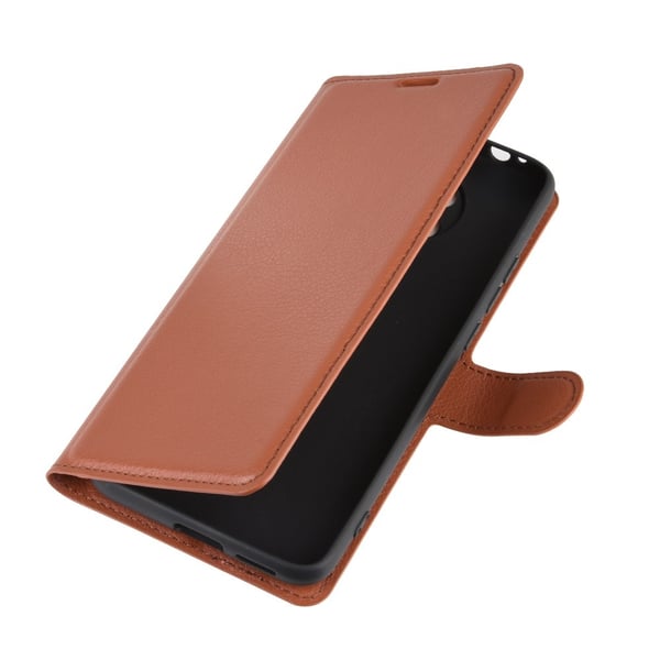 Xiaomi Poco F2 Pro - Litchi Plånboksfodral - Brun