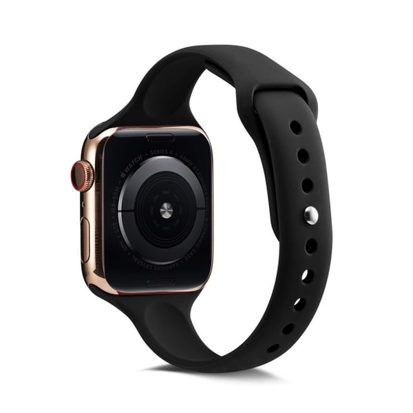 Silikon Armband Apple Watch 42/44/45/46/49 mm Svart