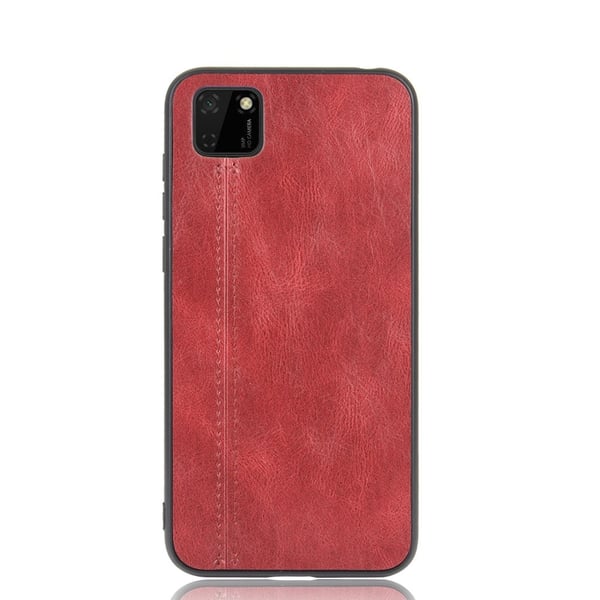 Huawei Y5p - Hybrid Läder Skal - Röd