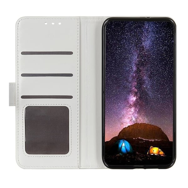 Samsung Galaxy A21s - Crazy Horse Plånboksfodral - Vit