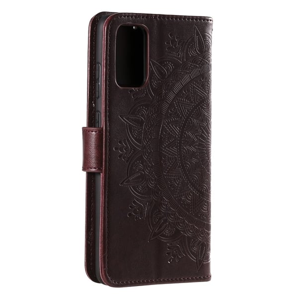 Huawei P40 - Mandala Plånboksfodral - Mörk Brun