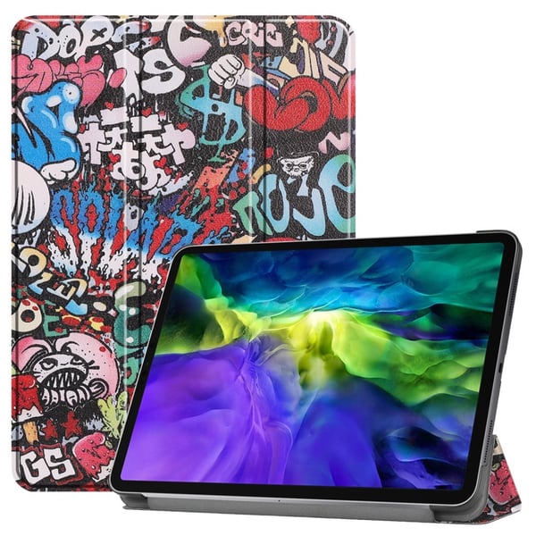 iPad Air 2026-2020 / Pro 11 Fodral Tri-Fold Graffiti