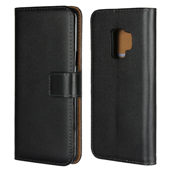 Samsung S9 Plus - Plånboksfodral I Äkta Läder - Välj Färg!