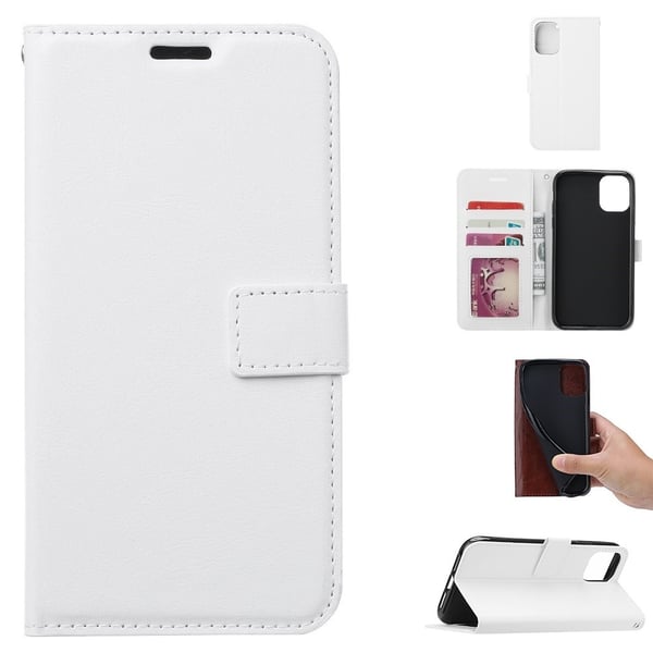 Samsung Galaxy A71 - Crazy Horse Fodral - Vit