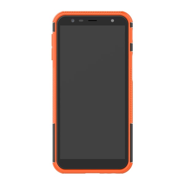 Samsung Galaxy J6 Plus - Stöttåliga skalet med stöd - Orange