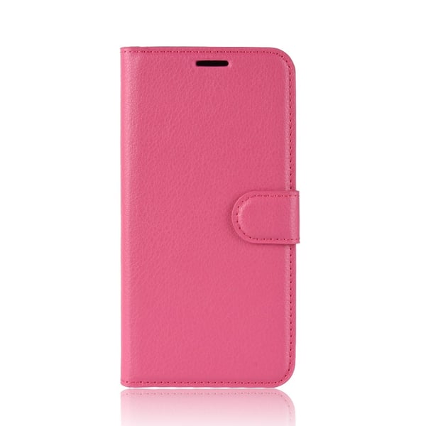 OnePlus 7T Pro - Litchi Plånboksfodral - Rosa