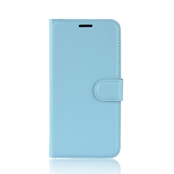 Xiaomi Redmi 8 - Litchi Plånboksfodral - Ljus Blå