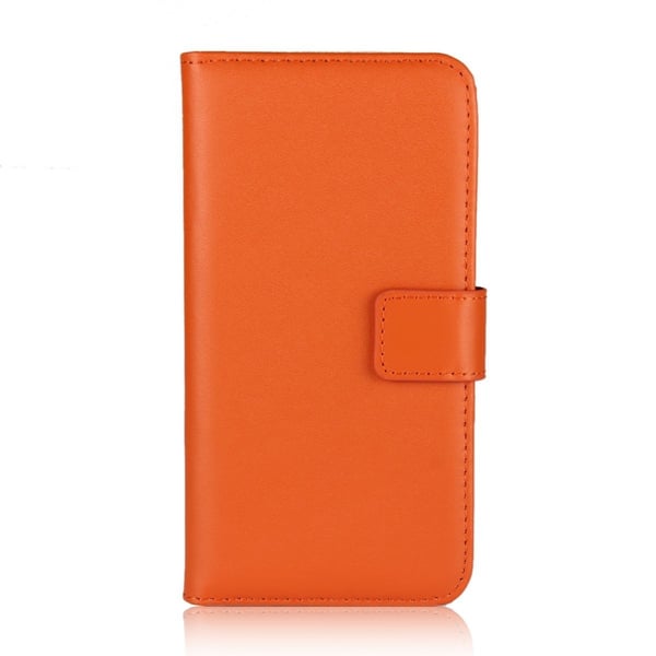 Samsung Galaxy S10 Plus - Plånboksfodral I Äkta Läder - Orange