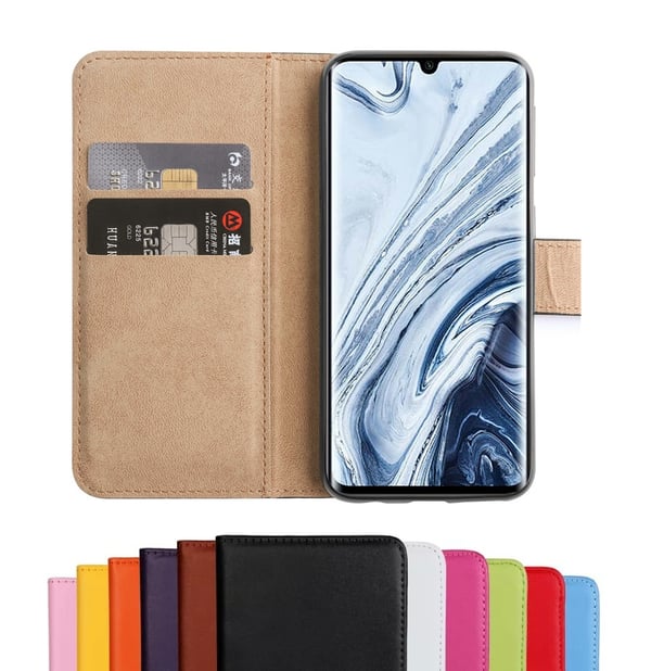 Xiaomi Redmi Note 8T - Plånboksfodral I Äkta Läder - Rosa