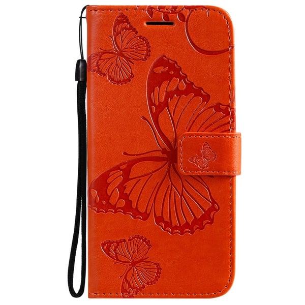 Sony Xperia 1 III - Butterfly Läder Fodral - Orange