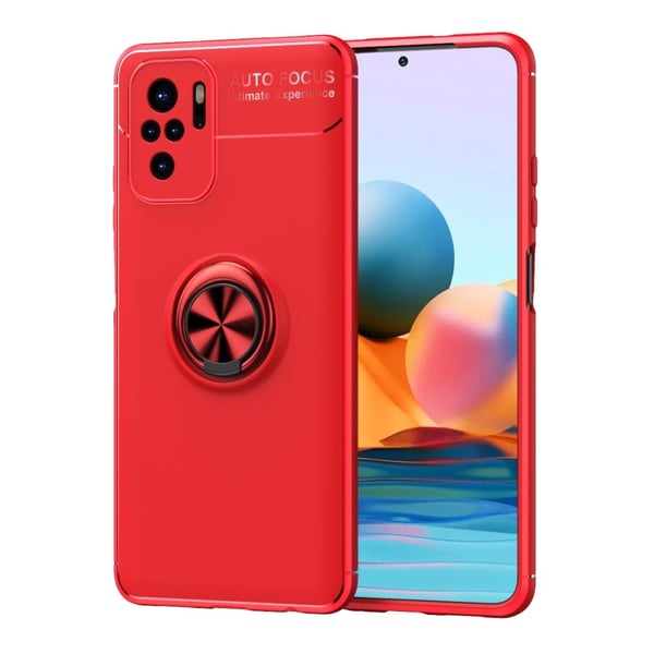 Xiaomi Redmi Note 10S - Ring Skal - Röd Xiaomi Redmi Note 10S - Ring Skal - Röd