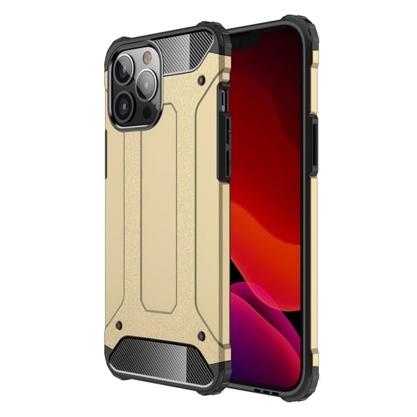 iPhone 13 Pro Max - Shockproof Armor Hybrid Skal - Guld iPhone 13 Pro Max - Shockproof Armor Hybrid Skal - Guld