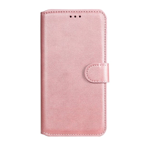 iPhone 13 - Solid Läder Fodral - Roséguld