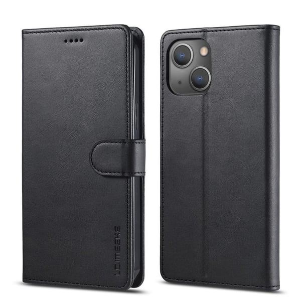 iPhone 13 - LC.IMEEKE Läder Fodral - Svart
