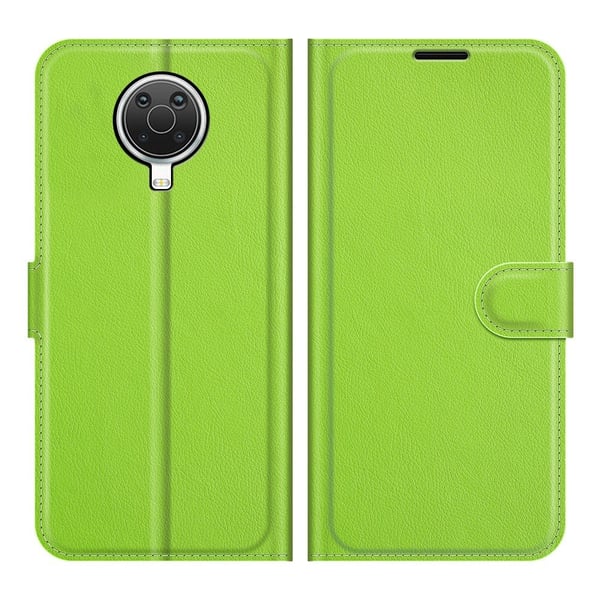 Nokia G10 / G20 Fodral Litchi Läder Grön
