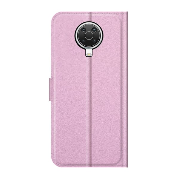 Nokia G10 / G20 Fodral Litchi Läder Ljus Rosa