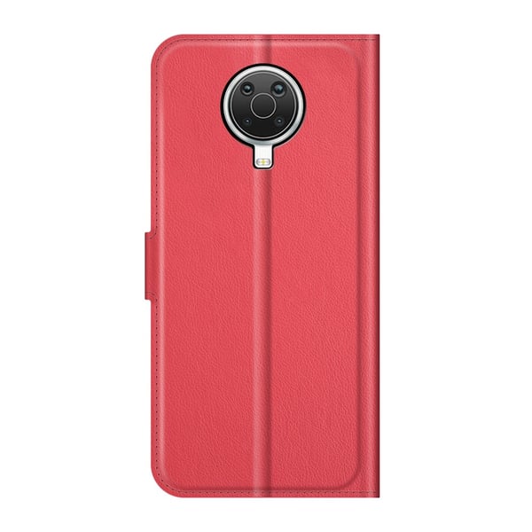 Nokia G10 / G20 Fodral Litchi Läder Röd