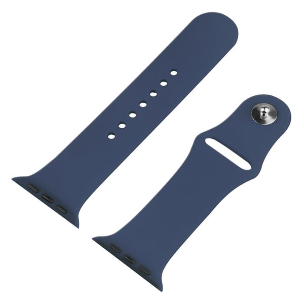 Silikon Armband + Skärmskydd Härdat Glas Apple Watch 41 mm Blå