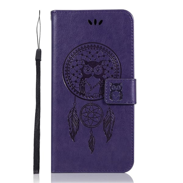 Samsung Galaxy S22 Plus Fodral Owl Dreamcatcher Lila