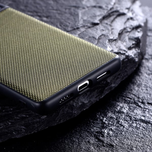 Samsung Galaxy S22 Plus Skal Nylontäckt TPU Grön