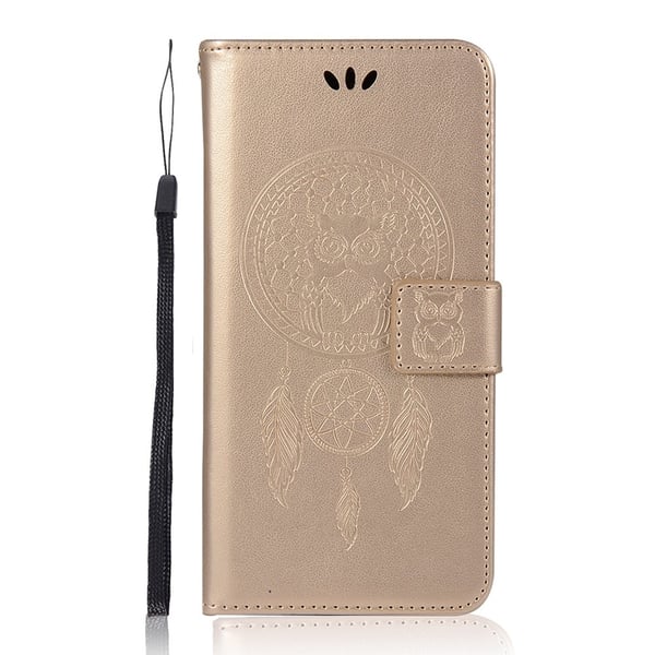 Samsung Galaxy S22 Ultra Fodral Owl Dreamcatcher Guld