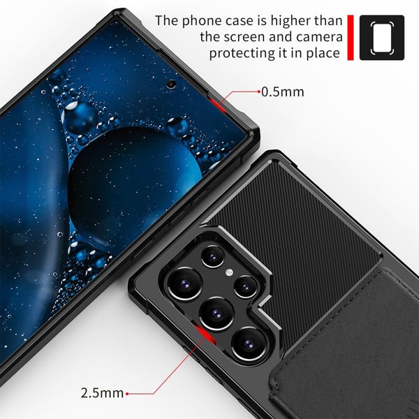 Samsung Galaxy S22 Ultra Skal Med Magnetisk Plånbo