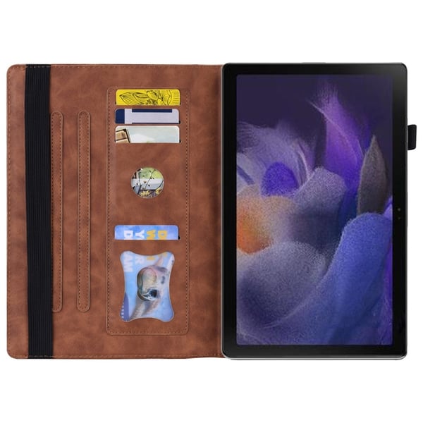 Samsung Galaxy Tab A8 10.5 (2021) Fodral Med Frontficka Brun