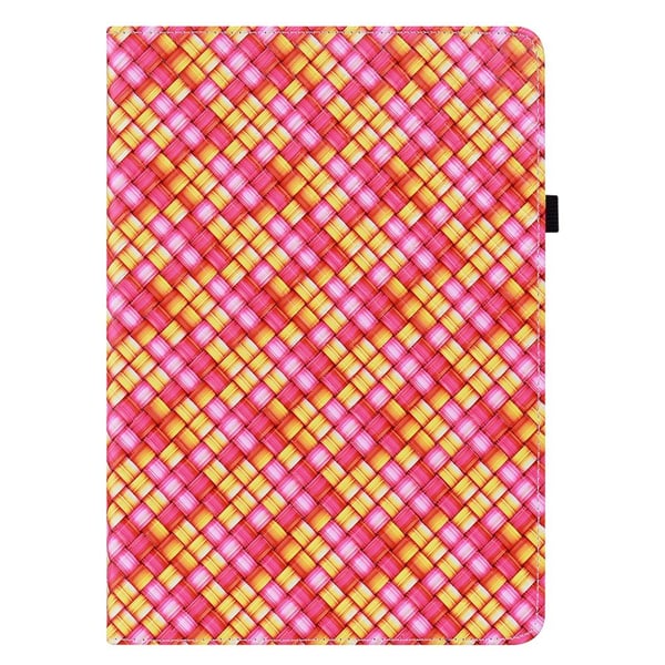 Samsung Galaxy Tab A7 Lite (2021) Fodral Vävd Textur Rosa/Gul